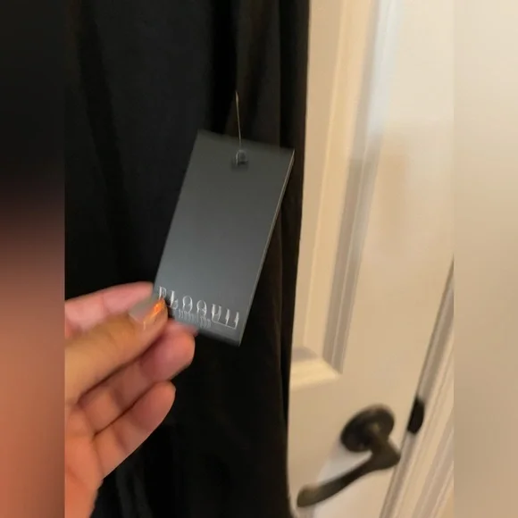 eloquii black maxi tie front dress - NWT 22/24 - Picture 4 of 8